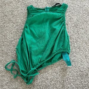 green Zara top